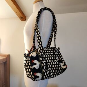 Retired Vera Bradley Chanticleer Rooster Egg Shoulder Bag